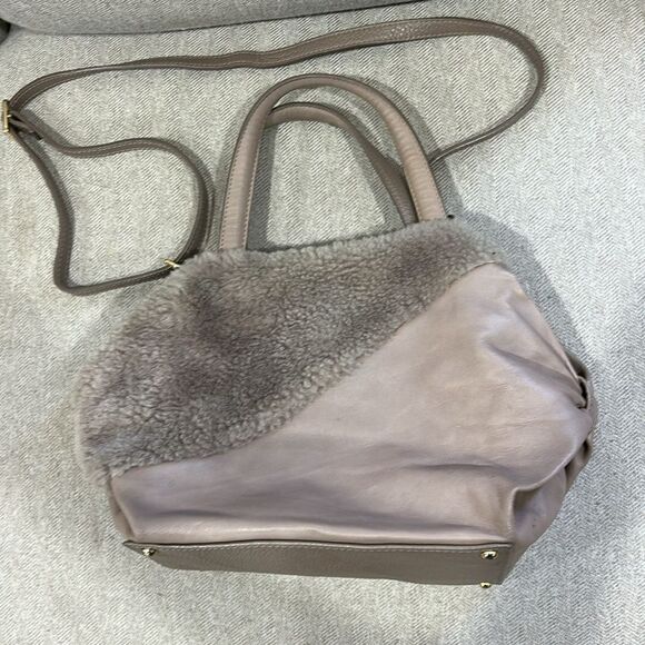 Lisa Conté Shearling and Leather Bag - Picture 1 of 5